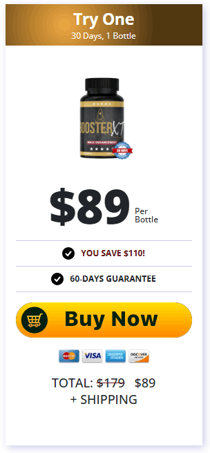 Booster XT 1 Bottle Pricing